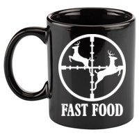 Fast Food Funny Deer Hunting Season 11oz C Handle Ceramic Mug