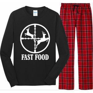 Fast Food Funny Deer Hunting Season Long Sleeve Pajama Set