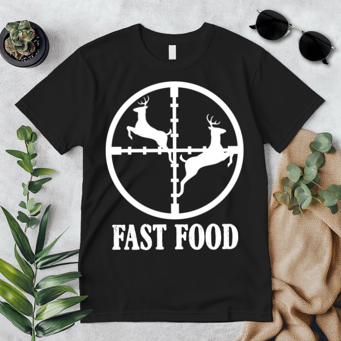 Fast Food Funny Deer Hunting Season Premium T-Shirt