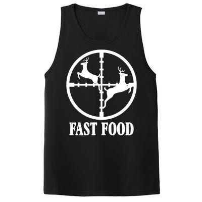 Fast Food Funny Deer Hunting Season PosiCharge Competitor Tank