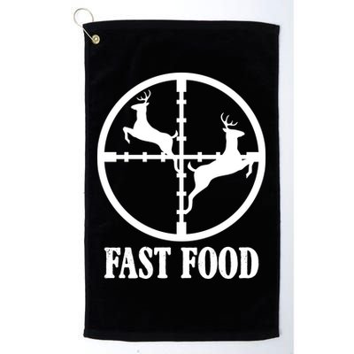 Fast Food Funny Deer Hunting Season Golf Towel