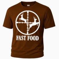 Fast Food Funny Deer Hunting Season Cooling Performance Crew T-Shirt