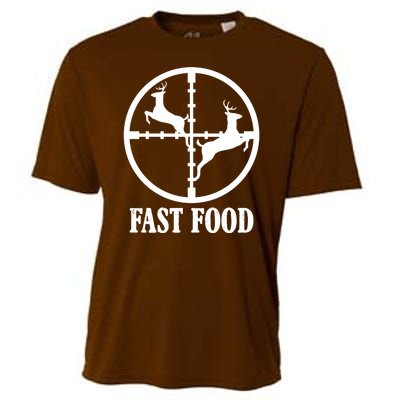 Fast Food Funny Deer Hunting Season Cooling Performance Crew T-Shirt