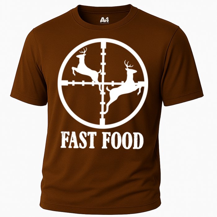 Fast Food Funny Deer Hunting Season Cooling Performance Crew T-Shirt