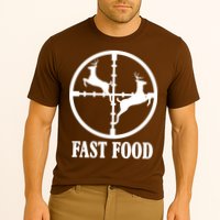 Fast Food Funny Deer Hunting Season Cooling Performance Crew T-Shirt