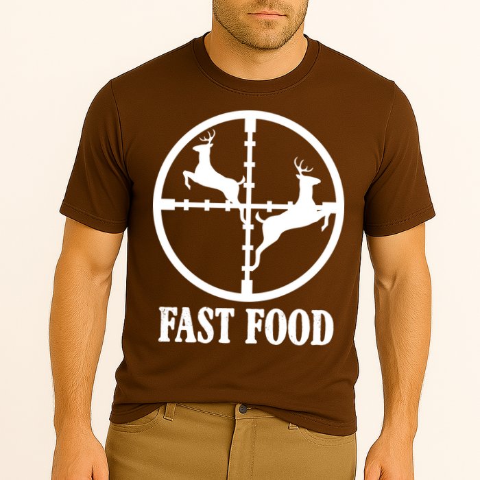 Fast Food Funny Deer Hunting Season Cooling Performance Crew T-Shirt