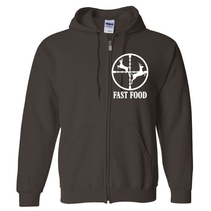 Fast Food Funny Deer Hunting Season Full Zip Hoodie