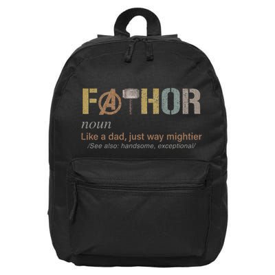 Fathor Funny Fathor Definition Funny 16 in Basic Backpack