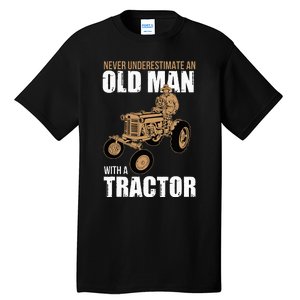 Funny Farmer Farm Tractor Farming Truck Lovers Humor Outfit Tall T-Shirt