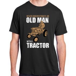 Funny Farmer Farm Tractor Farming Truck Lovers Humor Outfit Adult ChromaSoft Performance T-Shirt