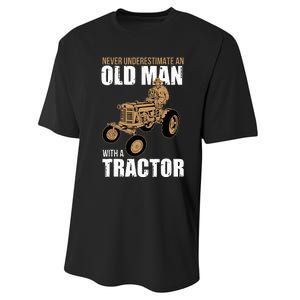 Funny Farmer Farm Tractor Farming Truck Lovers Humor Outfit Performance Sprint T-Shirt