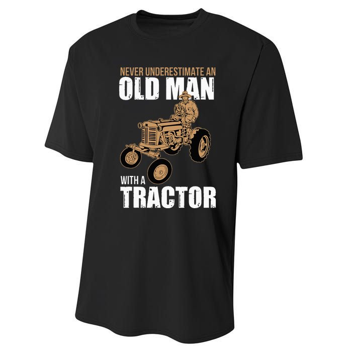 Funny Farmer Farm Tractor Farming Truck Lovers Humor Outfit Performance Sprint T-Shirt