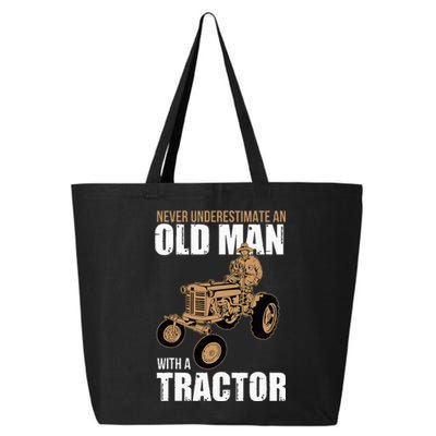 Funny Farmer Farm Tractor Farming Truck Lovers Humor Outfit 25L Jumbo Tote