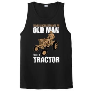 Funny Farmer Farm Tractor Farming Truck Lovers Humor Outfit PosiCharge Competitor Tank