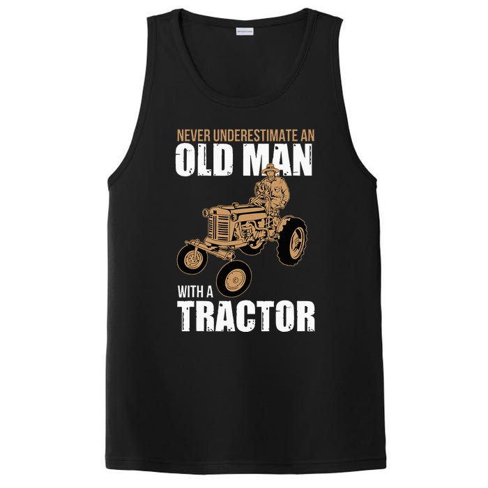 Funny Farmer Farm Tractor Farming Truck Lovers Humor Outfit PosiCharge Competitor Tank