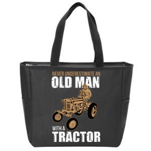 Funny Farmer Farm Tractor Farming Truck Lovers Humor Outfit Zip Tote Bag