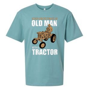 Funny Farmer Farm Tractor Farming Truck Lovers Humor Outfit Sueded Cloud Jersey T-Shirt