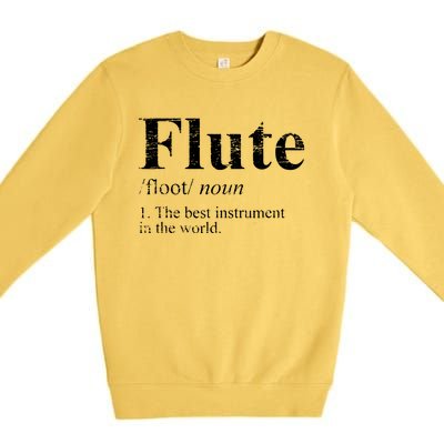 Flute Funny Premium Crewneck Sweatshirt