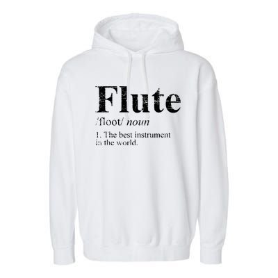 Flute Funny Garment-Dyed Fleece Hoodie