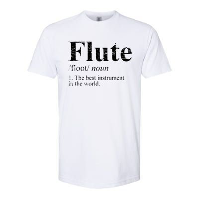 Flute Funny Softstyle CVC T-Shirt