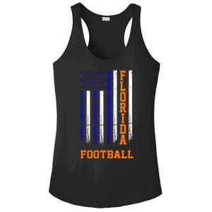 Florida Football Fan American Flag Ladies PosiCharge Competitor Racerback Tank