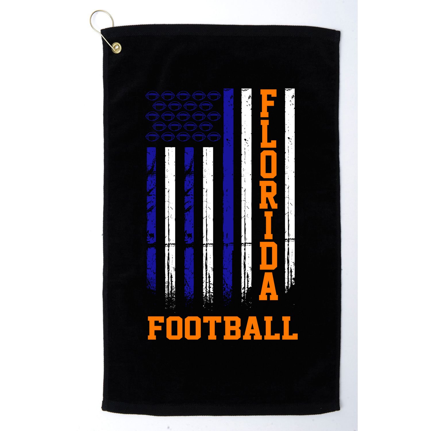 Florida Football Fan American Flag Golf Towel