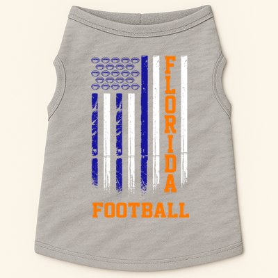 Florida Football Fan American Flag Doggie Tank