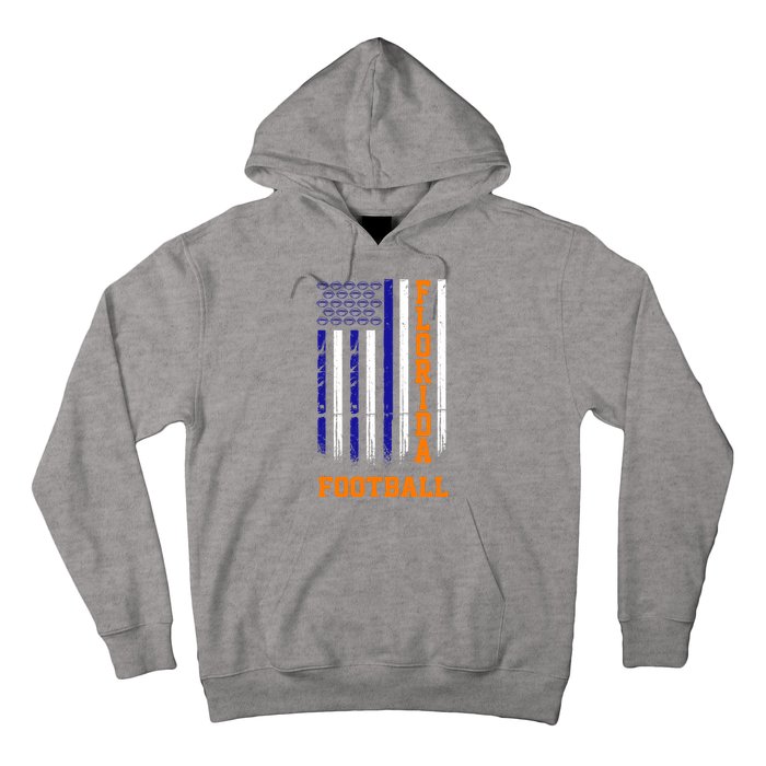 Florida Football Fan American Flag Hoodie