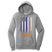 Florida Football Fan American Flag Women's Pullover Hoodie