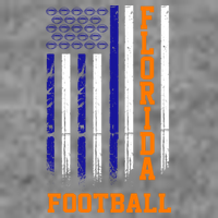 Florida Football Fan American Flag Baby Bodysuit