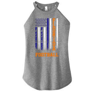 Florida Football Fan American Flag Women's Perfect Tri Rocker Tank