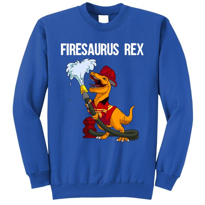 Funny Fire Firefighter Gift Dino Cool Firesaurus Rex Gift Sweatshirt