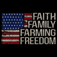 Faith Family Farming Freedom American Flag 4th Of July Backpack