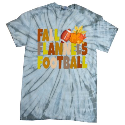 Fall Flannels Football Sport Lover Tie-Dye T-Shirt