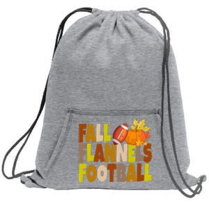 Fall Flannels Football Sport Lover Sweatshirt Cinch Pack Bag