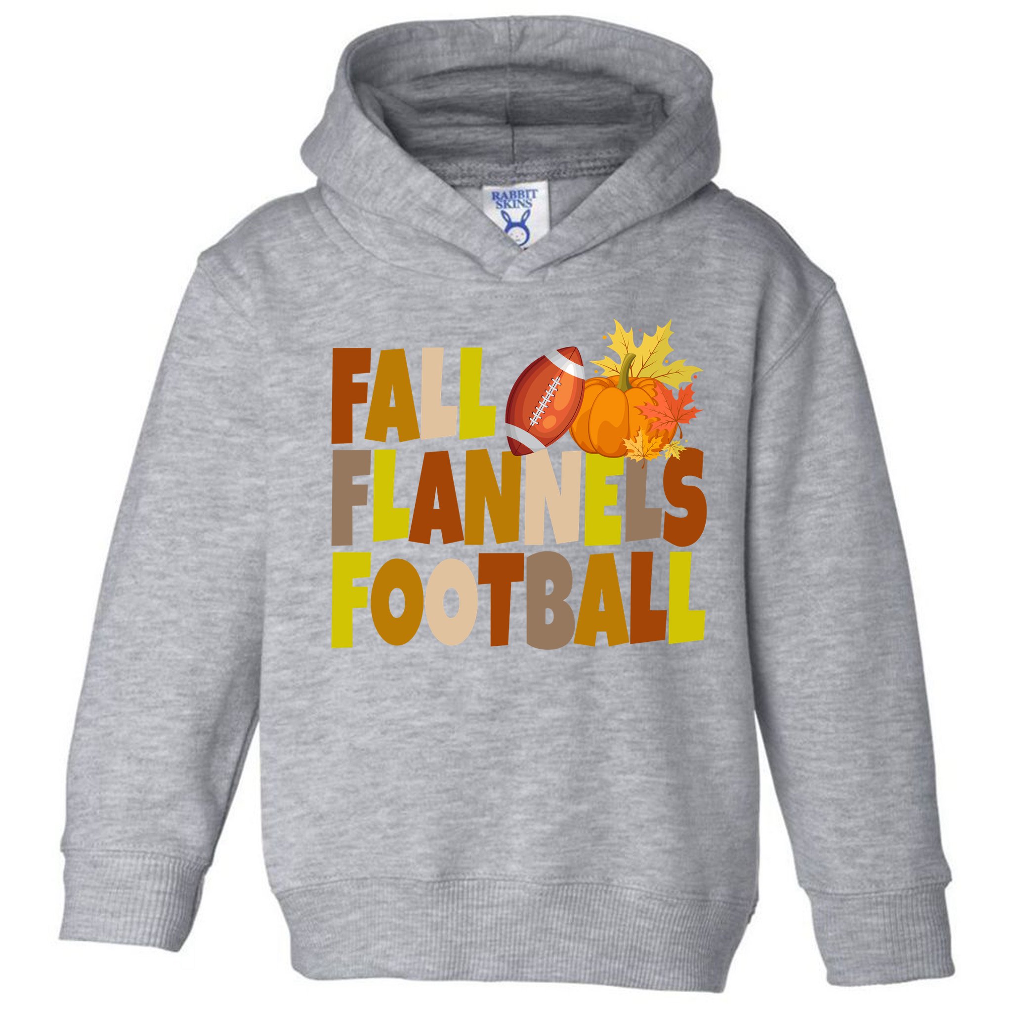 Fall Flannels Football Sport Lover Toddler Hoodie