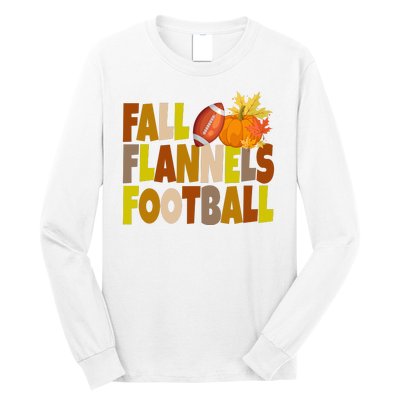 Fall Flannels Football Sport Lover Long Sleeve Shirt