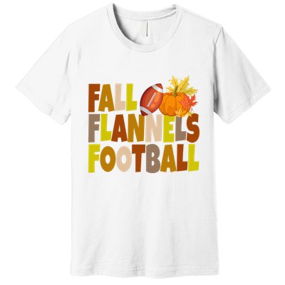 Fall Flannels Football Sport Lover Premium T-Shirt