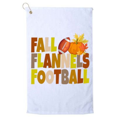 Fall Flannels Football Sport Lover Platinum Collection Golf Towel