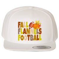 Fall Flannels Football Sport Lover Wool Snapback Cap