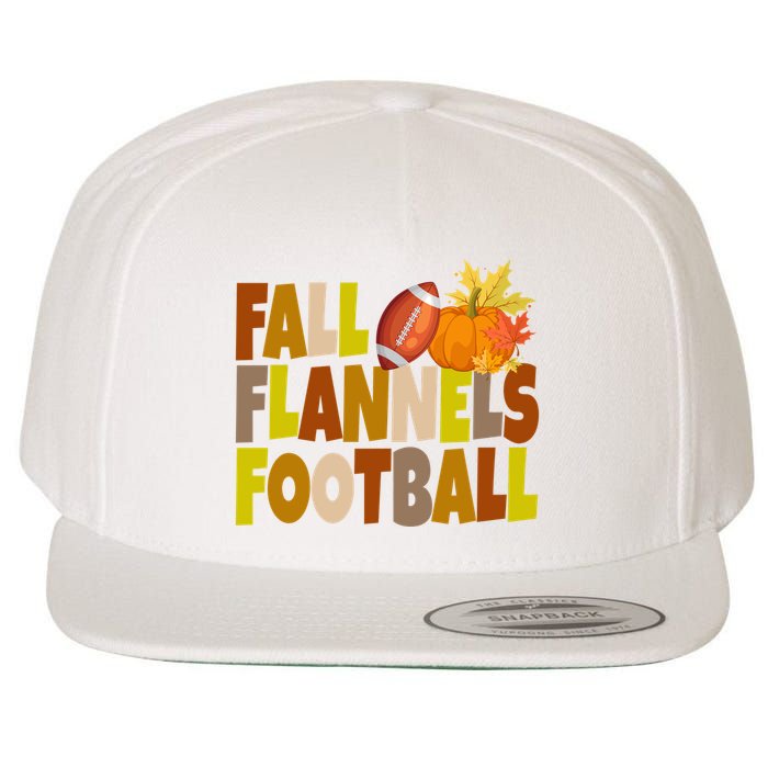 Fall Flannels Football Sport Lover Wool Snapback Cap