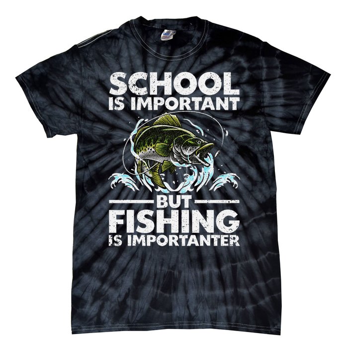 Funny Fishing Fish Saying Bass Fisherman Tie-Dye T-Shirt