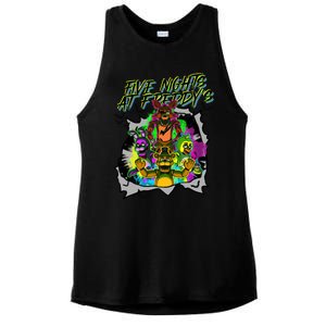 Freddy Fazbear Fnaf Five Nights At Freddys Meme Halloween Ladies PosiCharge Tri-Blend Wicking Tank