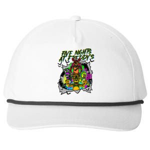 Freddy Fazbear Fnaf Five Nights At Freddys Meme Halloween Snapback Five-Panel Rope Hat