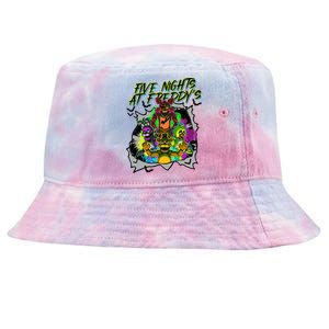 Freddy Fazbear Fnaf Five Nights At Freddys Meme Halloween Tie-Dyed Bucket Hat