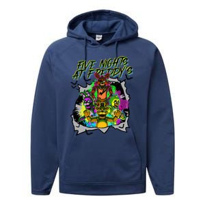 Freddy Fazbear Fnaf Five Nights At Freddys Meme Halloween Performance Fleece Hoodie