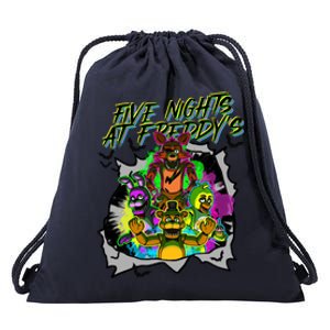 Freddy Fazbear Fnaf Five Nights At Freddys Meme Halloween Drawstring Bag