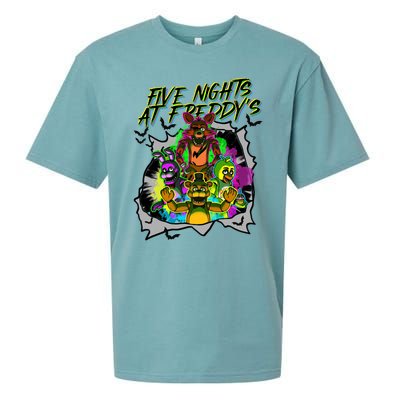 Freddy Fazbear Fnaf Five Nights At Freddys Meme Halloween Sueded Cloud Jersey T-Shirt