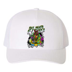 Freddy Fazbear Fnaf Five Nights At Freddys Meme Halloween Yupoong Adult 5-Panel Trucker Hat