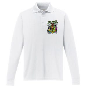 Freddy Fazbear Fnaf Five Nights At Freddys Meme Halloween Performance Long Sleeve Polo